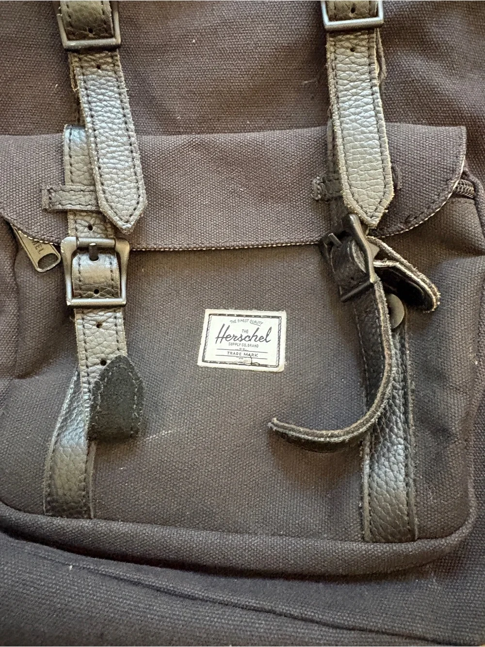 Herschel Supply Co Navy and Blue Little America Canvas Laptop Backpack